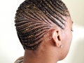 Feed-In Cornrows with Individuals - Right Side View Braids by Thebraidguru.com