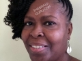Updo w/ Feed-In Cornrows & Individuals (Extensions Added)-Front View Braids by Thebraidguru.com