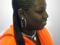 1 layer Feed-In cornrows - Small - Right Side View Braids by Thebraidguru.com