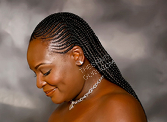 Cornrows with Individual Braids